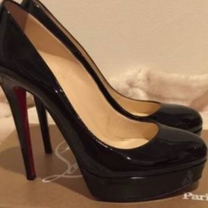 Bianca Louboutin Patent Platform Heel